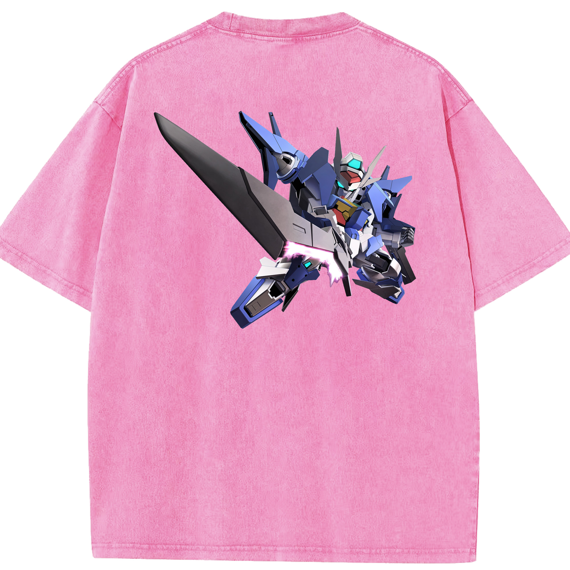 （画像用） 機動戦士ガンダム Mobile Suit Gundam 綿100% ヴィンテージ風 半袖Tシャツ（背面プリント）